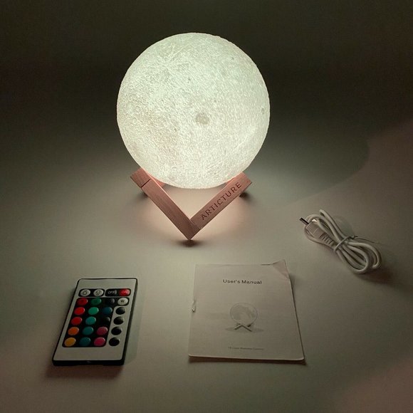 Articture Accents Articture Globe Moon Lamp Night Light